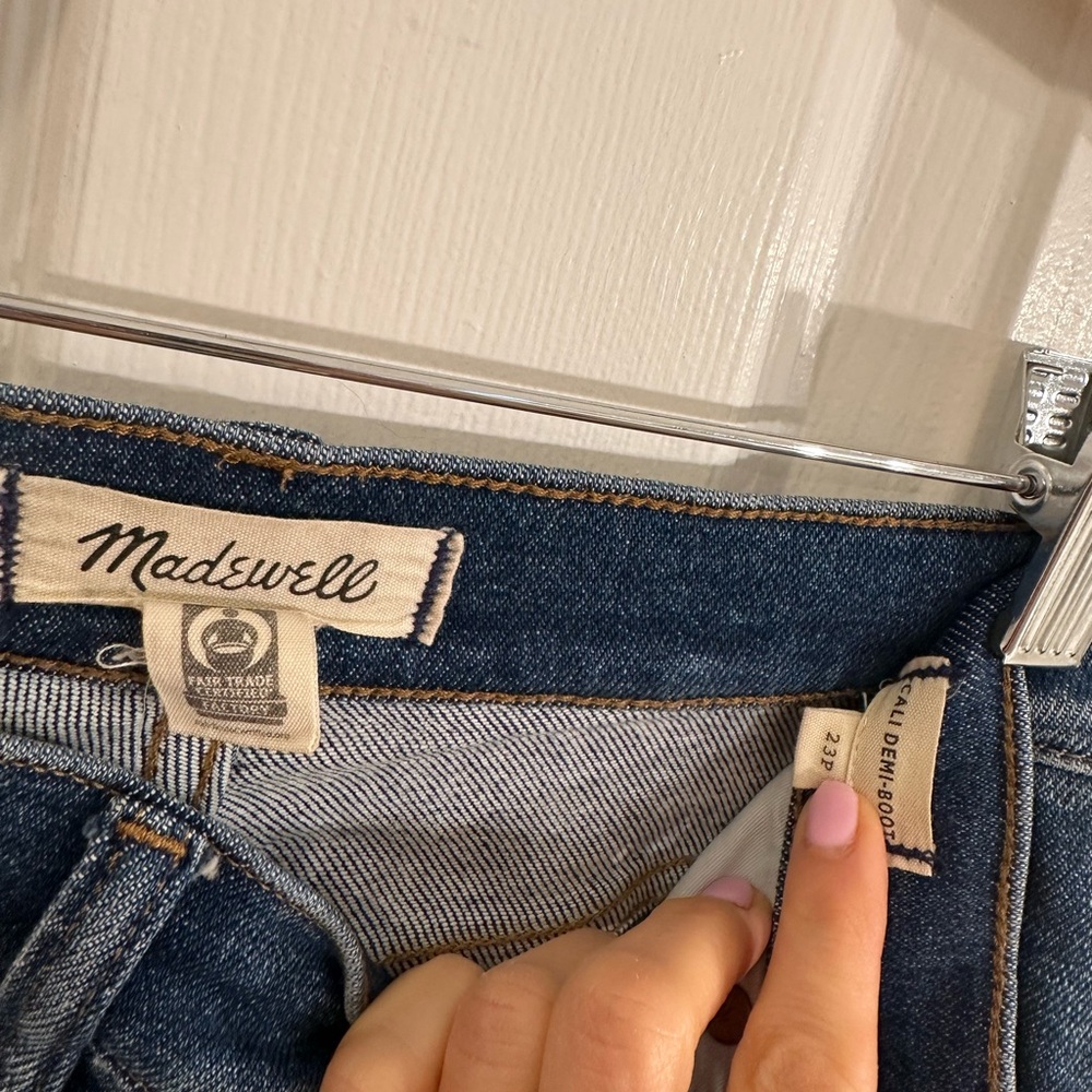 Madewell jeans, Callie Demi boot size 23 petite like new